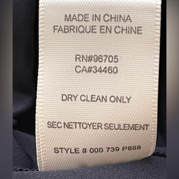 Rebecca Taylor Audra Tuxedo Side Stripe Pants Ankle Crop Navy Blue - Picture 9 of 11